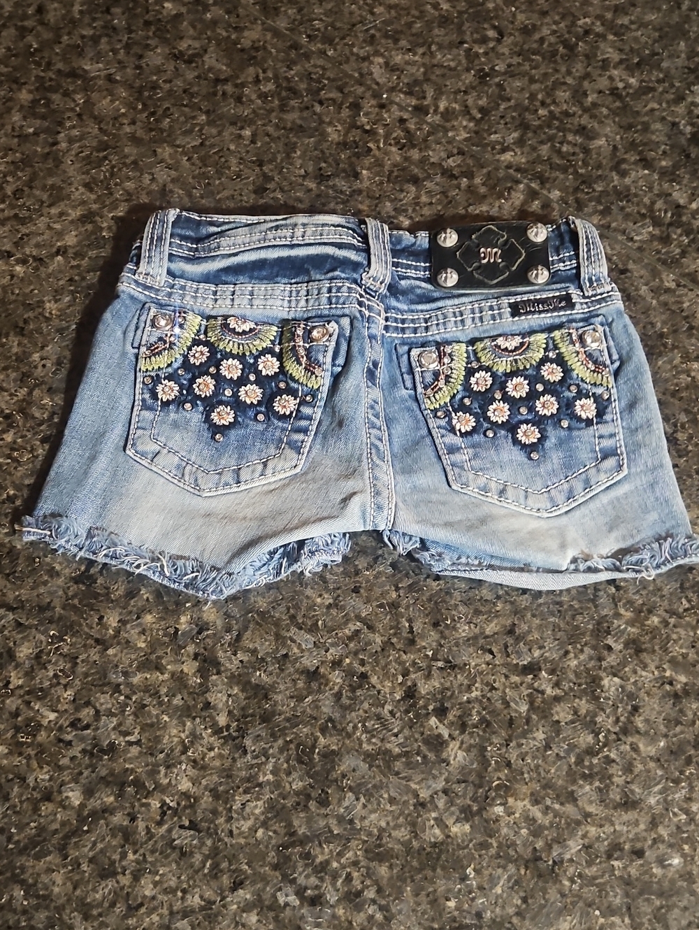 Miss Me Kid's Blue Denim Jean Shorts Size 10